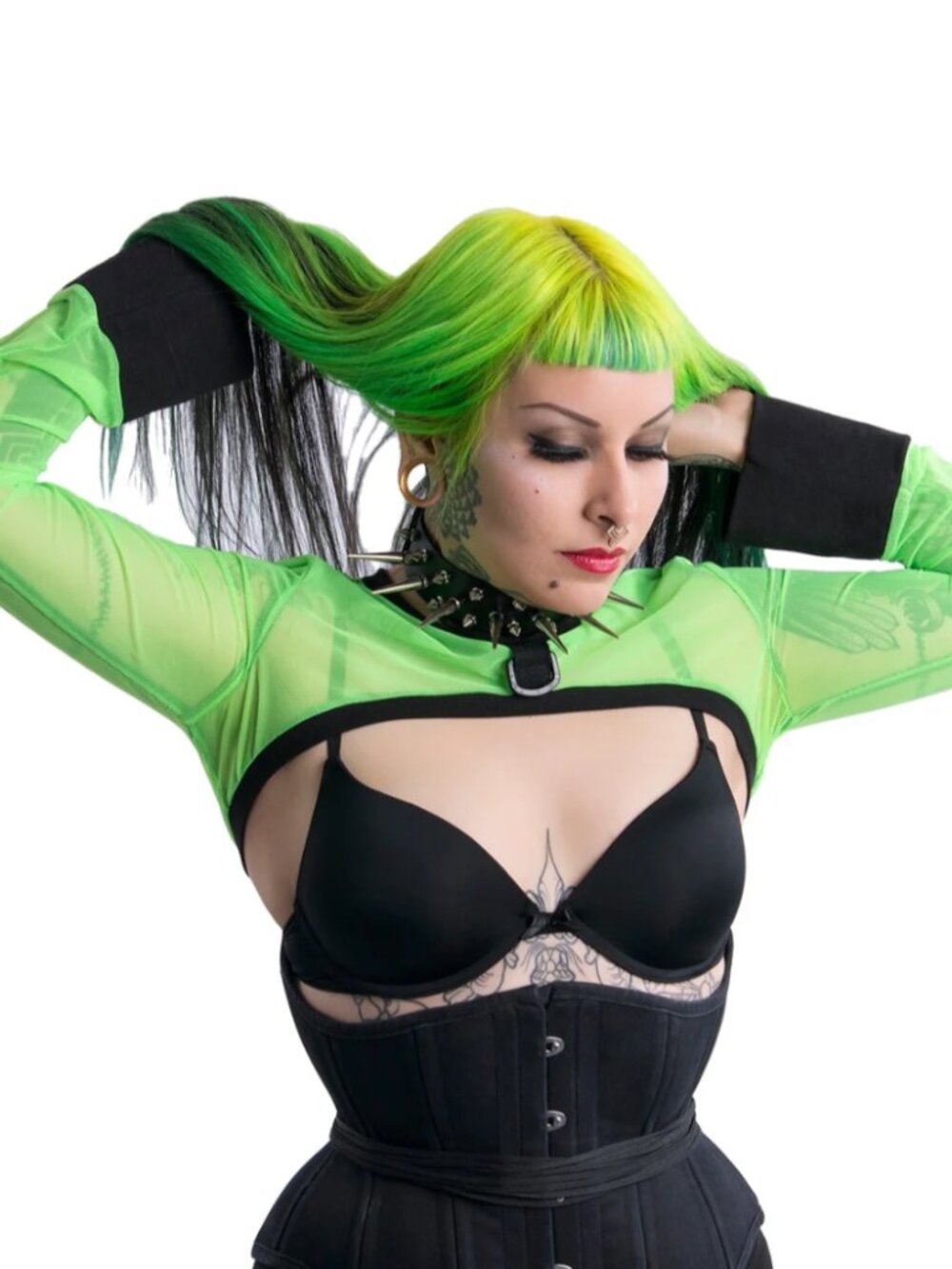Dark Star Fusion Pawstar Pure Sheer Black Shrug L